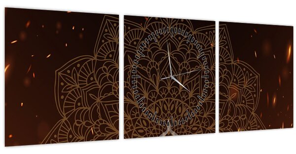 Obraz - Meditace (s hodinami) (90x30 cm)