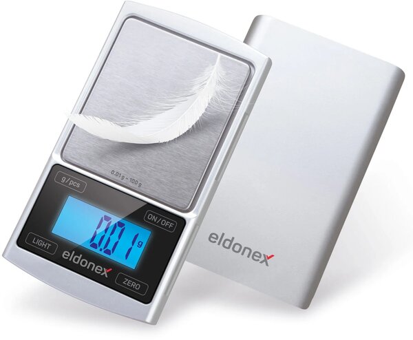 ELDONEX DiamondPro přesná setinová váha (0.01g), stříbrná EKS-4040-SL