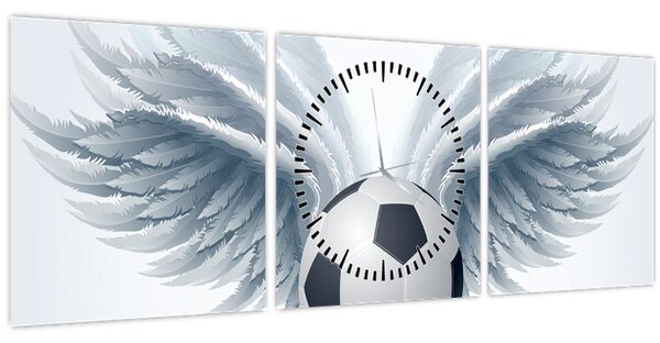 Obraz - Balón s křídly (s hodinami) (90x30 cm)