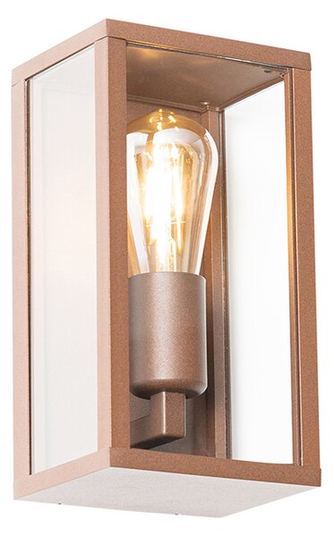 Chytré nástěnné svítidlo rezavě hnědé 26 cm IP44 vč. WiFi ST64 - Charlois