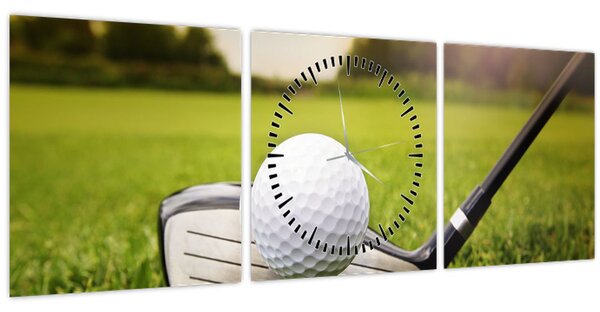 Obraz - Golf (s hodinami) (90x30 cm)