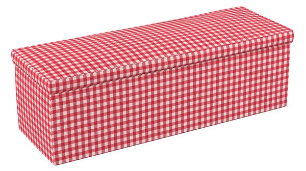 Čalouněná skříň barva červená látka vzorované