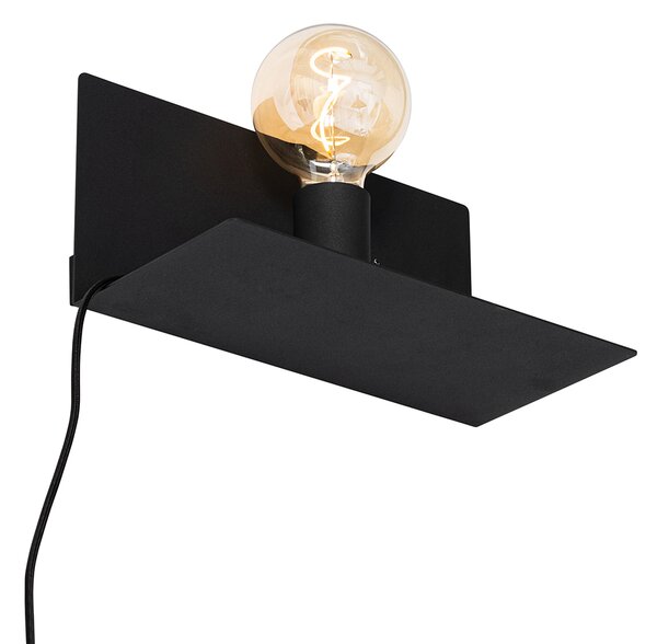 Moderní nástěnná lampa černá magnetická nastavitelná - Muro