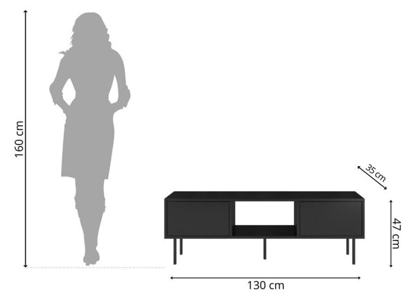TV stolek Mirka - černá