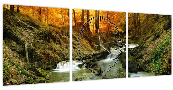 Obraz - Les (s hodinami) (90x30 cm)