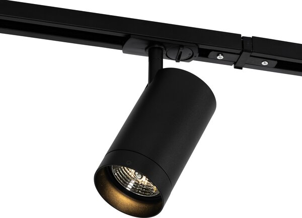 Moderní kolejnicový systém s 5 bodovými světly černý 1-fázový GU10 70mm - Iconic Jeana Luxe