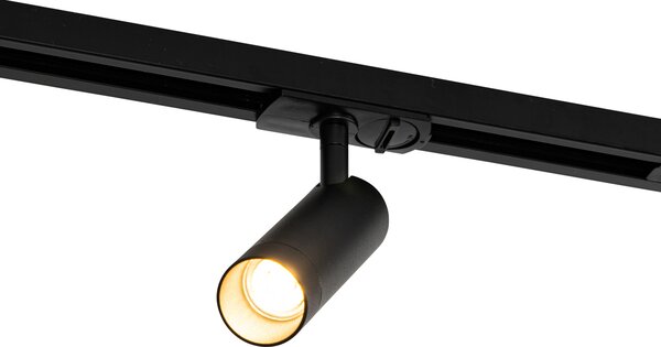 Moderní kolejnicový systém s 5 bodovými světly černý 1-fázový GU10 35mm - Iconic Jeana Luxe