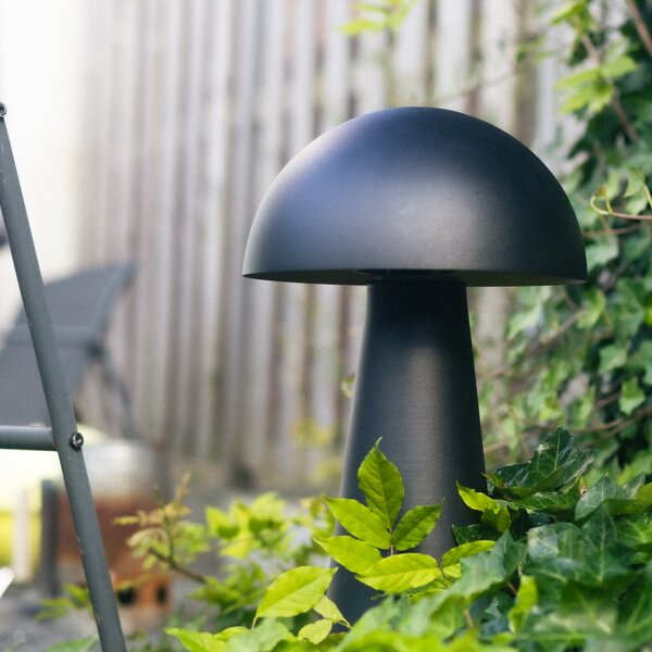 Venkovní stojací lampa černá 50 cm - Mushroom