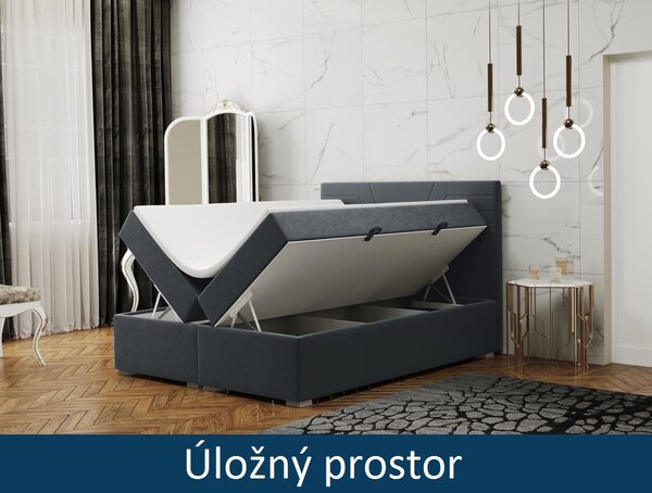 Čalouněná postel Castel - Matt Velvet 09 Rozměr: 120x200