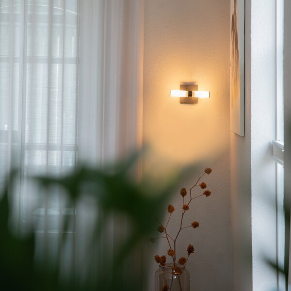 Chytré koupelnové nástěnné svítidlo černé IP44 2-světla vč. Zigbee G9 - Bath