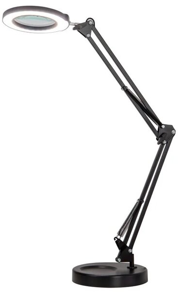 IMMAX LED stolní lampička ZOOM s lupou 12W stmívatelná černá 08977L
