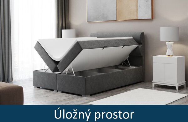 Čalouněná postel Vera - Riviera 100 Rozměr: 120x200