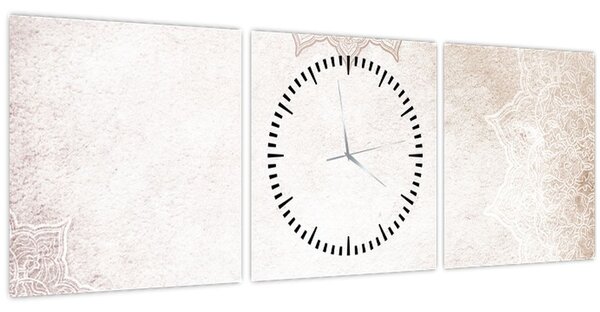 Obraz - Mandaly ve zdi (s hodinami) (90x30 cm)