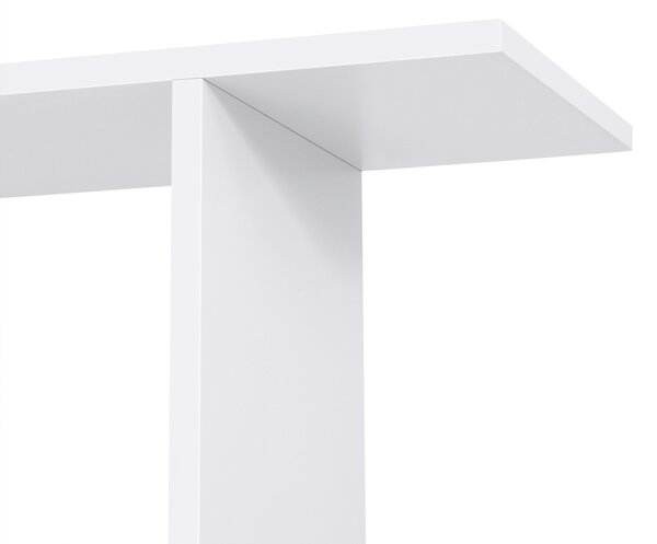 Songmics Designový regál 6 polic bílý