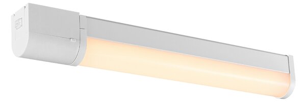 Nordlux 2310201001 Malaika 49, nástěnné svítidlo nad zrcadlo s vypínačem a zásuvkou LED 6W 3000K, bílá, délka 49,4cm, IP44