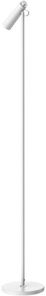 LED podlahová lampa Immax TIT, bílá se stříbrnými prvky, CCT 08992L