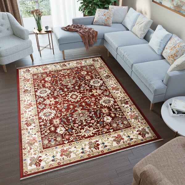Makro Abra Kusový koberec RIVOLI EF52B Klasický červený Rozměr: 160x225 cm