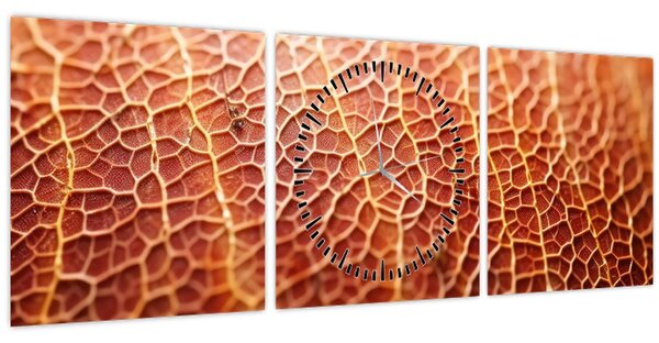 Obraz - Detail textury (s hodinami) (90x30 cm)