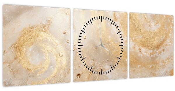 Obraz - Vzorovaná textura (s hodinami) (90x30 cm)