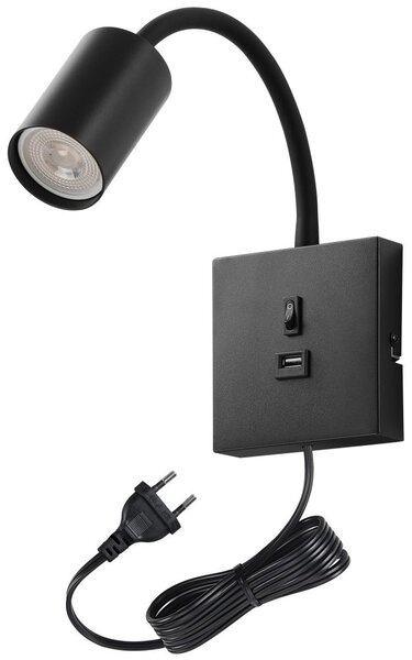 IMMAX PUNTO USB černé 08295L