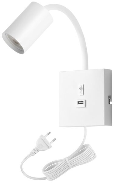 IMMAX PUNTO USB bílé 08296L