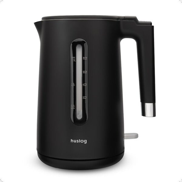 Rychlovarná konvice Huslog 1,5l nerezová černá OWN000151