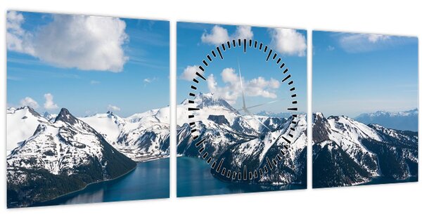 Obraz - Garibaldi Park (s hodinami) (90x30 cm)