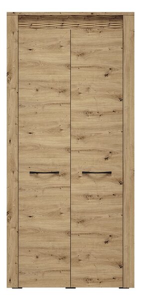 Šatní skříň DIANDRA - šířka 92 cm, dub artisan
