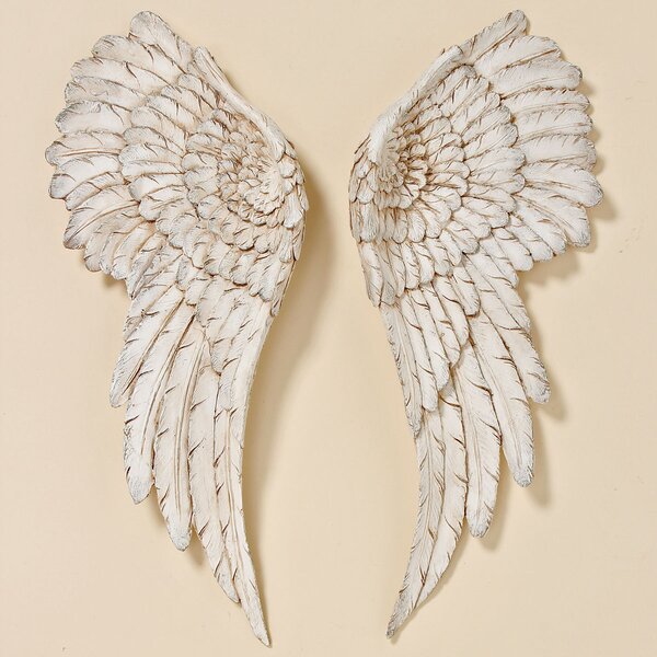 Boltze Nástěnná dekorace Andělská křídla, béžová