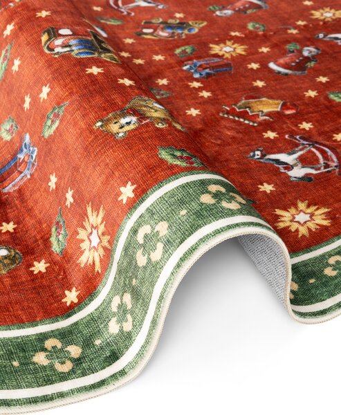 Villeroy & Boch Kusový koberec Toy's delight 106499 Red Green kruh, 160x160 (průměr) kruh, červená, obývací pokoj