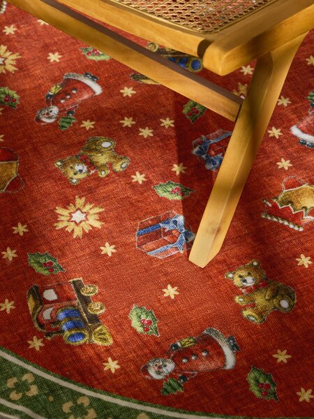 Villeroy & Boch Kusový koberec Toy's delight 106499 Red Green kruh, 160x160 (průměr) kruh, červená, obývací pokoj