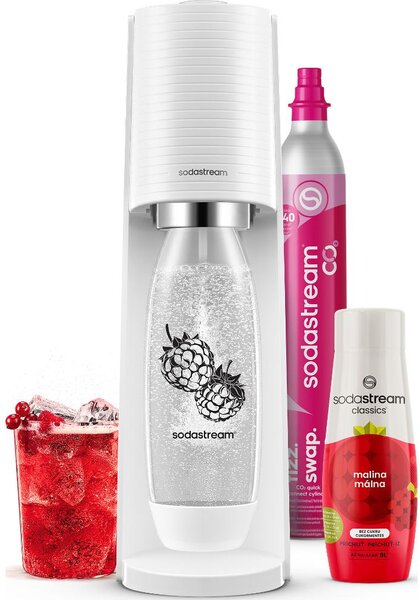 Sodastream Sada výrobníku TERRA White Malina Zero Mpack 42008752