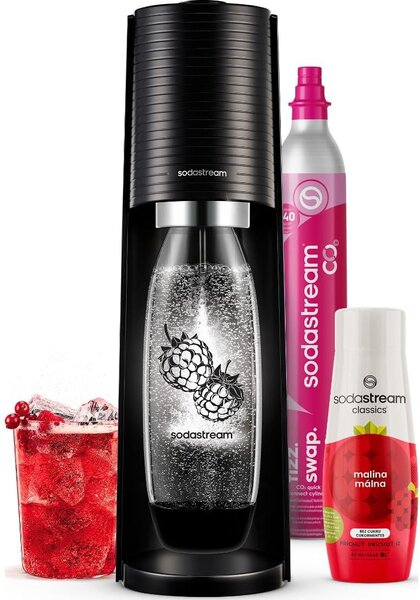 Sodastream Sada výrobníku TERRA Black Malina Zero Mpack 42008751