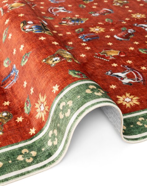 Villeroy & Boch, Běhoun Villeroy & Boch Toy's delight 106499 Red Green, 80x200, červená, obývací pokoj