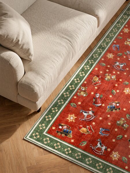 Villeroy & Boch 160x230 cm Kusový koberec Villeroy & Boch Toy's delight 106499 Red Green, červená, obývací pokoj