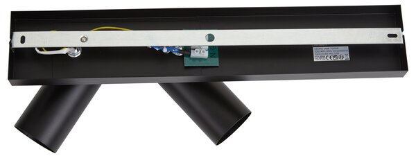 Moderní stropní bodové světlo černé 2-světlo nastavitelné - Renna