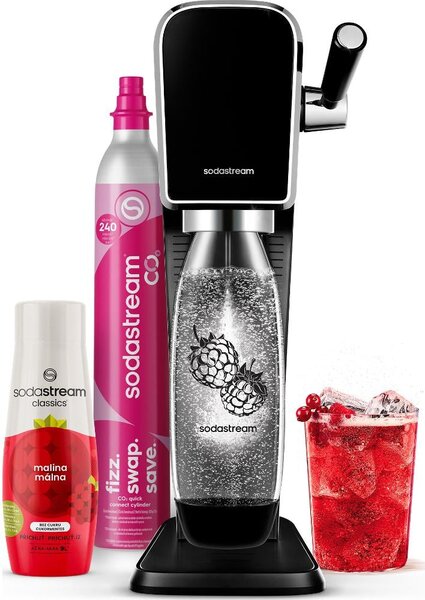 Sodastream Sada výrobníku ART Black Malina Zero Mpack 42008753