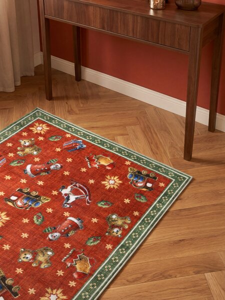 Villeroy & Boch, Běhoun Villeroy & Boch Toy's delight 106499 Red Green, 80x200, červená, obývací pokoj