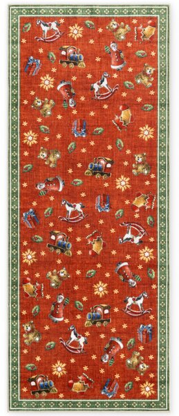 Villeroy & Boch, Běhoun Villeroy & Boch Toy's delight 106499 Red Green, 80x200, červená, obývací pokoj