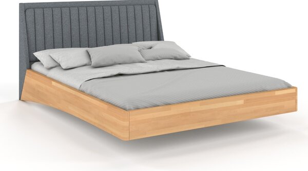 Levitující postel Ulf 160x200 cm - masiv buk 4 cm 160x200, Odstín moření: Buk přírodní, Čalounění: Solid 79