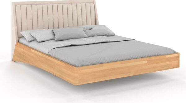 Levitující postel Ulf 160x200 cm - masiv buk 4 cm 160x200, Odstín moření: Buk přírodní, Čalounění: Solid 79