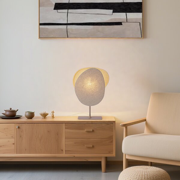 Japandi stolní lampa béžová - Organica