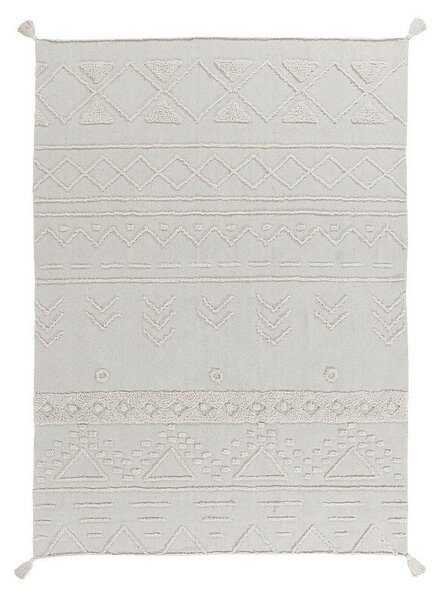 Bílý pratelný ručně tkaný bavlněný koberec 200x300 cm Tribu Natural – Lorena Canals