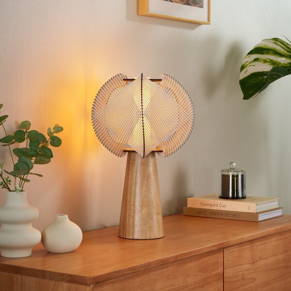Japandi stolní lampa béžová 45 cm - Gertie