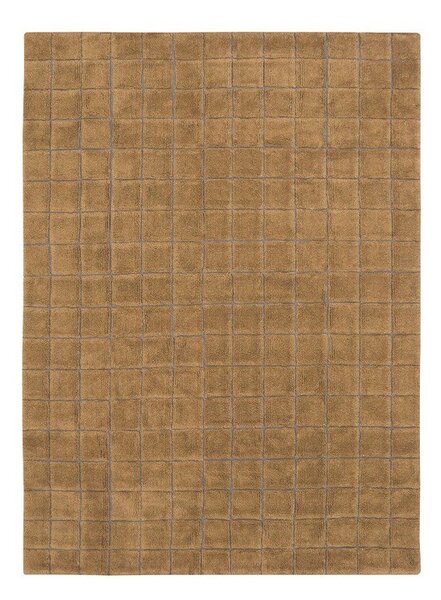 Okrově žlutý ručně tkaný vlněný koberec 170x240 cm Mosaic Ochre – Lorena Canals