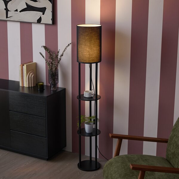 Moderní stojací lampa černá - Stojon