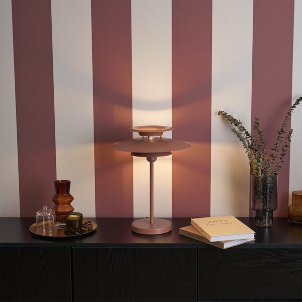 Retro stolní lampa mocha ocel 45 cm - Pauly