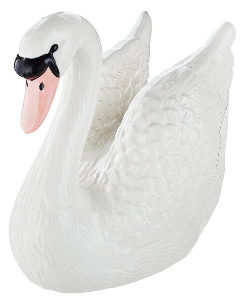 ODETTE Dekorace labuť 21 cm