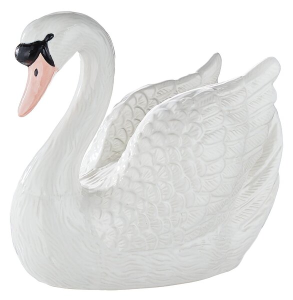 ODETTE Dekorace labuť 21 cm