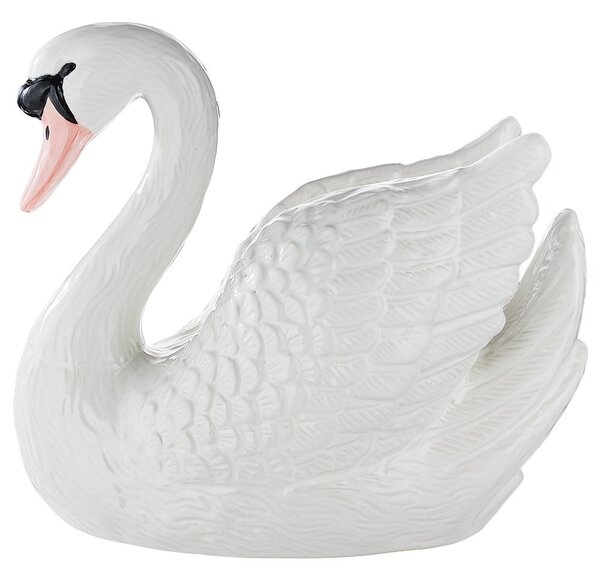 ODETTE Dekorace labuť 21 cm